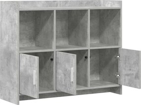 vidaXL Πλαϊνό γραφείο Γκρι Σκυροδέματος 98,5 x 33 x 80 εκ