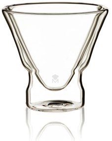 Ποτήρι Martini Σετ 2τμχ Γυάλινο Διάφανο Mixology Double Wall Bergner 230ml BGMP020202