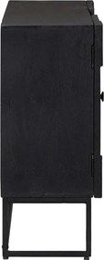 vidaXL Πλαϊνό γραφείο Μαύρο 105 x 30 x 68 εκ