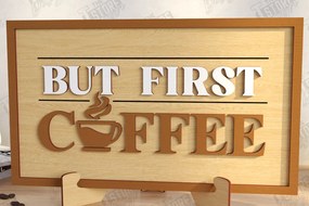 Intra απο ξύλο plywood 3mm-4mm πάχος - Coffee Bar Sign Laser Cut | Καφενείο Δίασταση 30x20 cm INTRAFABR-123563848