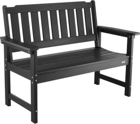 VEVOR Outdoor Bench Patio Bench 128 cm Weatherproof Plastic Frame 363 kg Black