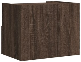 vidaXL Κομοδίνα Επιτοίχια 2 τεμ. Καφέ Δρυς 45x30x35 εκ.