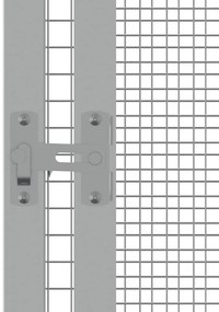 vidaXL Κλουβί Πουλιών Ανθρακί 111x107x211,5 εκ από Γαλβανισμένο Χάλυβα
