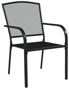 vidaXL Σετ Τραπεζαρίας Κήπου 5 Τεμαχίων Ανθρακί από Ατσάλι