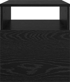 vidaXL End Table 2 pcs Μαύρη Οξυά 40,5 x 40 x 45 εκ Επεξεργασμένο ξύλο