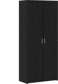 vidaXL Ντουλάπι αποθήκευσης 3 pcs Μαύρη Οξυά