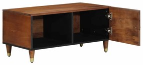 vidaXL Τραπεζάκι σαλονιού καφέ μελί 80 x 50 x 40 cm Μασίφ ξύλο μάνγκο