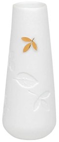 Βάζο Πορσελάνινο Gold Leaf Small RD0016480 3,5x 9cm White-Gold Raeder Porcelain