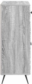 vidaXL Πλαϊνό γραφείο Γκρι Sonoma 66 x 34,5 x 90 εκ Επεξεργασμένο Ξύλο