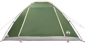 vidaXL Σκηνή Camping με στέγη Πράσινο 6 ατόμων Πολυεστέρας και Χάλυβας