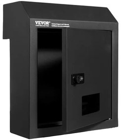 VEVOR Through The Door Key Drop Box Mailbox with Combination Lock Black