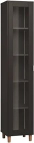 Βιτρίνα Simple-Μαύρο - 39.00Χ38.00Χ194.50cm