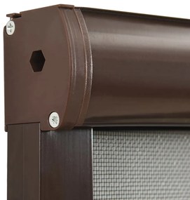 vidaXL Σήτα Παραθύρου Κάθετης Κίνησης Καφέ 120 x 170 εκ.
