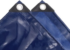 vidaXL Μουσαμάς 650 γρ./μ.² Μπλε 2 x 3 μ.
