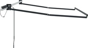 vidaXL Ηλεκτρικό Ανακλινόμενο Κάθισμα Ανθρακί 3 x 2,5 μ Ατσάλι