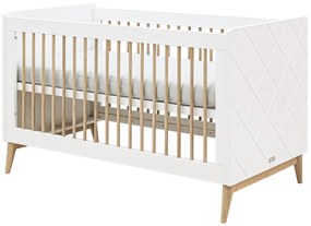 Βρεφικό Κρεβάτι Paris 70x140cm  White + Oak Bopita