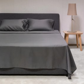 Σεντόνια Υπέρδιπλα (Σετ) Naf-Naf Unique Dark Grey Ανθρακί ΧΩΡΙΣ ΛΑΣΤΙΧΟ 240x270