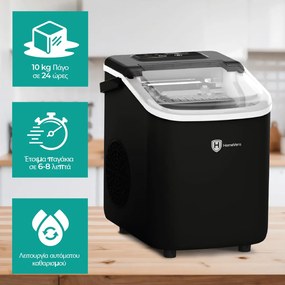 HomeVero Ice Cube Maker Black HV-IM1224B
