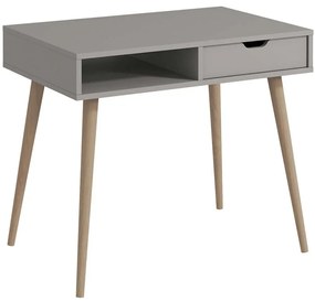 Γραφείο Offer 382NRC1412 90x60x80cm Grey-Natural