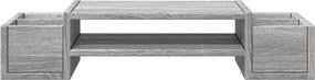vidaXL Βάση Οθόνης με Αποθ. Γκρι Sonoma 70x27x15 εκ. Επεξεργ. Ξύλο