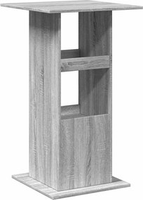 vidaXL Τραπέζι Μπαρ με Ράφια Γκρι Sonoma 60x60x102 εκ. Επεξ. Ξύλο