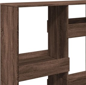 vidaXL Βιβλιοθήκη Καφέ Δρυς 100x33x135 εκ. από Επεξεργασμένο Ξύλο