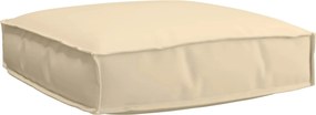 vidaXL Μαξιλάρι Ύφασμα Όξφορντ Μπεζ 60 x 60 x 12 cm