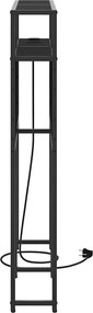 vidaXL Κεφαλάρι Αποθήκης με ράφι Μαύρη δρυς 100 cm Επεξεργασμένο ξύλο