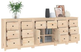 vidaXL Συρταριέρα 230x35x80 εκ. από Μασίφ Ξύλο Πεύκου