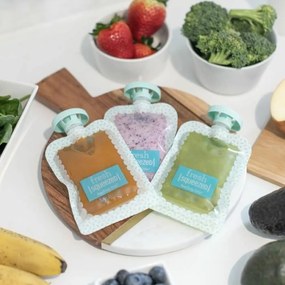 Δοχείο συντήρησης τροφίμων Infantino Λευκό Πλαστική ύλη