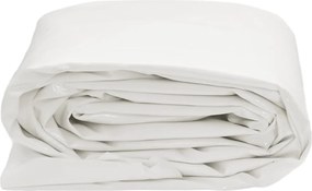 vidaXL Μουσαμάς Λευκός 3,5 x 5 μ. 650 γρ./μ²