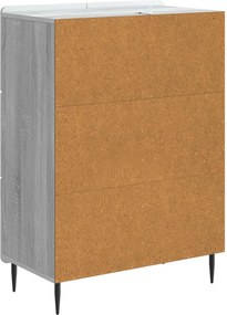 vidaXL Πλαϊνό γραφείο Γκρι Sonoma 66 x 34,5 x 91,5 εκ