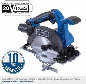 Kυκλικό πριόνι Scheppach BC-CS165-X 20 V