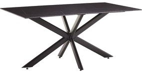 Τραπέζι Bethan pakoworld sintered stone γκρι cement-μαύρο 180x90x75εκ