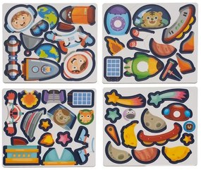 Μαγνητικό Παζλ “Διάστημα” – Iso Trade 24731