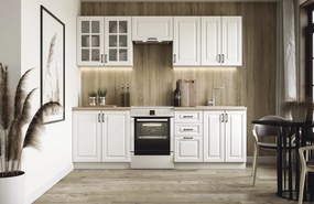 60-22759 ELIZABETH 240 kitchen set, color: front - white matt, body – white, worktop – sonoma oak DIOMMI V-UA-ELIZABETH_240-BIAŁY, 1 Τεμάχιο