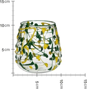 Κηροπήγιο ArteLibre Πολύχρωμο Γυαλί 11x11x11cm