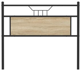 vidaXL Κεφαλάρι Sonoma Δρυς 100 εκ. Επεξεργασμένο Ξύλο/Ατσάλι