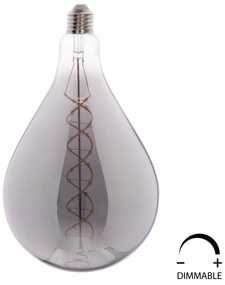 ΛΑΜΠΤΗΡΑΣ A160 LED FILAMENT 8W E27 3000K SMOKE COLOR DIMMABLE  HM4052.03 - 3000K - HM4052.03