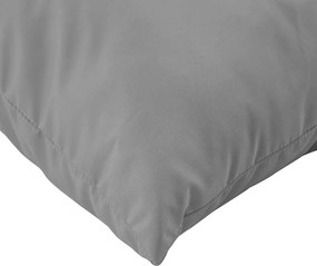 vidaXL Μαξιλάρια Παλέτας 2 τεμ. Γκρι από Ύφασμα Oxford