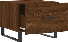 vidaXL Τραπεζάκια Σαλονιού 2 τεμ Brown Oak 50x50x40 εκ Επεξ. Ξύλο