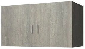 Intrahome Πατάρι ντουλάπας δίφυλλο σε χρώμα σταχτί 85x50x60 Intrahomesa-00652469