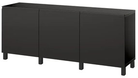 BESTÅ σύνθεση αποθήκευσης με πόρτες, 180x42x74 cm 095.693.42