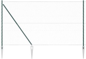 vidaXL Σετ Φράχτη Πράσινο 25 x 1.5 μ Μέταλλο