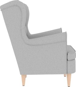 vidaXL πολυθρόνα Cloud Grey 74x84x100 cm Ύφασμα