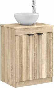 vidaXL Ντουλάπι Μπάνιου Sonoma Δρυς 54 x 41 x 70 εκ Επεξεργασμένο Ξύλο