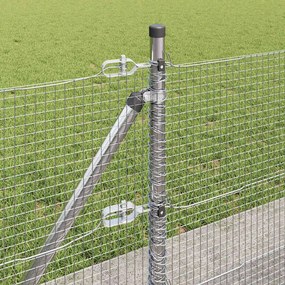 vidaXL Συρματόπλεγμα με Σκυρόδεμα 25 x 0,4 m Ασημί Δίχτυ