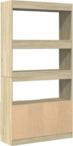 vidaXL Ντουλάπι Sonoma Δρυς 92x33x180εκ. από Επεξεργασμένο Ξύλο