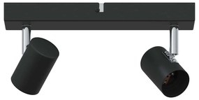 vidaXL Σποτ οροφής Μαύρο 26 x 6.5 x 11.5 εκ Ατσάλι