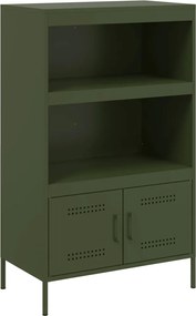 vidaXL Ραφιέρα Πράσινο Λαδί 68x39x113 εκ. από Ατσάλι